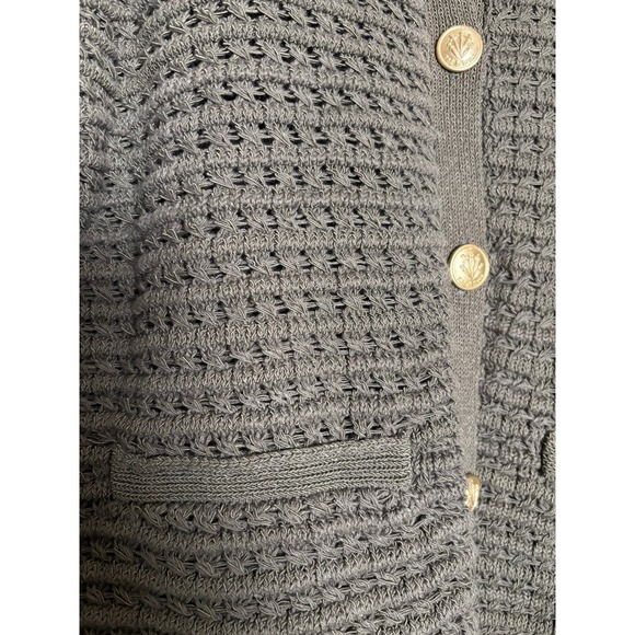 Rag & Bone Marlee Cardigan Olive Green Knit Gold Button Sweater Size Medium - Picture 4 of 7